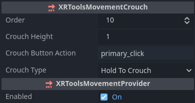 Crouch Configuration