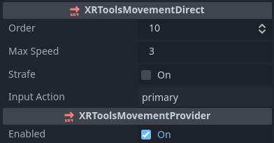 Direct Movement Configuration