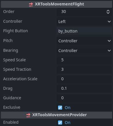 Flight Movement Configuration