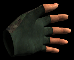 Glove Caucasian Green Camo